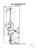 BRAKE AND TUBE Diagram and Parts List for LA5580XTG1  Whirlpool Washer