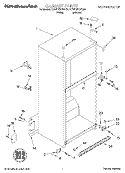 CABINET Diagram and Parts List for KTRP19KGAL00  KitchenAid Refrigerator