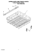 UPPER RACK AND TRACK PARTS Diagram and Parts List for IUD8000RS8  Whirlpool Dishwasher