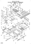 SHELF, LIT/OPTIONAL Diagram and Parts List for 6ET18DKXAN00  Whirlpool Refrigerator