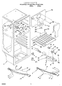 LINER, OPTIONAL Diagram and Parts List for RT14HDYJW00  Roper Refrigerator