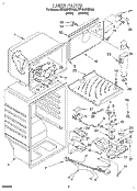 LINER Diagram and Parts List for ET18HPXDN00  Whirlpool Refrigerator