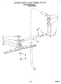 UPPER WASH AND RINSE Diagram and Parts List for KUDB23HY2  KitchenAid Dishwasher