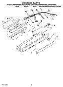 CONTROL PARTS, OPTIONAL PARTS (NOT INCLUDED) Diagram and Parts List for KSRP22FSMS02  KitchenAid Refrigerator