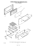 OVEN DOOR AND BROILER Diagram and Parts List for SF302EERW0  Whirlpool Range