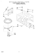 CAVITY AND TURNTABLE Diagram and Parts List for RM770PXBQ1  Whirlpool Wall Oven