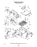UPPER UNIT Diagram and Parts List for KSRF36DTX01  KitchenAid Refrigerator