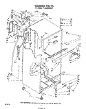CABINET Diagram and Parts List for ET18NKXRWR3  Whirlpool Refrigerator