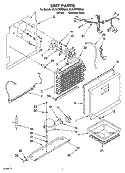 UNIT PARTS, OPTIONAL PARTS (NOT INCLUDED) Diagram and Parts List for EL7ATRRMS04  Whirlpool Refrigerator
