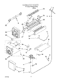 ICEMAKER Diagram and Parts List for 2VGD23DQFW02  Whirlpool Refrigerator