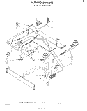 MANIFOLD Diagram and Parts List for SE950PSKW1  Whirlpool Range