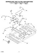 SECTION Diagram and Parts List for KGCT365GBT2  KitchenAid Cooktop
