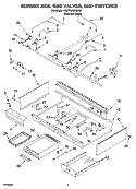 Part Location Diagram of 9759136 Whirlpool Support, Rear