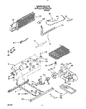 UNIT Diagram and Parts List for 3ET18DKXXN01  Whirlpool Refrigerator