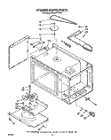 STIRRER DRIVE Diagram and Parts List for RM988PXVM5  Whirlpool Microwave Oven Combo