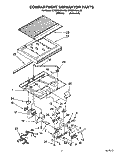 COMPARTMENT SEPARATOR Diagram and Parts List for KTRS20KBWH00  KitchenAid Refrigerator