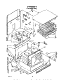 OVEN , LITERATURE Diagram and Parts List for KEBI100VBL2  KitchenAid Wall Oven