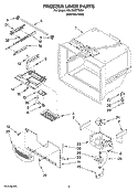 FREEZER LINER PARTS Diagram and Parts List for KBLS20ETSS01  KitchenAid Refrigerator