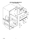 REFRIGERATOR LINER Diagram and Parts List for KBRS22KWWH01  KitchenAid Refrigerator