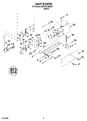 UNIT PARTS Diagram and Parts List for KURO24LSBX00  KitchenAid Refrigerator