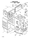 LINER Diagram and Parts List for ET18GKXDN00  Whirlpool Refrigerator