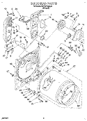 BULKHEAD Diagram and Parts List for KGYW778BAL0  KitchenAid Dryer