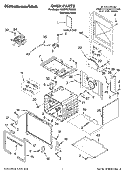 OVEN PARTS Diagram and Parts List for KDRP767RSS00  KitchenAid Range