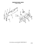 CONTROL PANEL, LIT/OPTIONAL Diagram and Parts List for FEP320VW0  Roper Range
