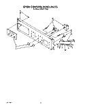 OVEN CONTROL PANEL , LITERATURE Diagram and Parts List for KEMI371TBL2  KitchenAid Microwave Oven Combo
