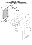 AIR FLOW PARTS Diagram and Parts List for KSCS23FSBL00  KitchenAid Refrigerator