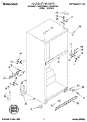 CABINET Diagram and Parts List for TT18HAXDW00  Estate Refrigerator