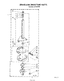 BRAKE AND DRIVE TUBE Diagram and Parts List for LA7000XTN0  Whirlpool Washer