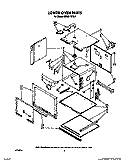 LOWER OVEN Diagram and Parts List for KEBI271WBL0  KitchenAid Wall Oven