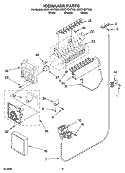 ICEMAKER PARTS, OPTIONAL PARTS (NOT INCLUDED) Diagram and Parts List for ED2CHQXTT00  Whirlpool Refrigerator