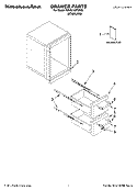 DRAWER PARTS Diagram and Parts List for KBUU142TSS00  KitchenAid Grill