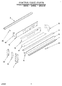 CONTROL PANEL Diagram and Parts List for KDDT207BAL0  KitchenAid Range
