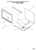 MICROWAVE COMPARTMENT Diagram and Parts List for KEMI371BBL2  KitchenAid Wall Oven
