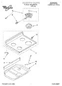 Part Location Diagram of LIT3150400 Whirlpool Installation Instructions (Templet)