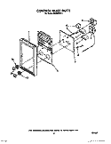 CONTROL PANEL Diagram and Parts List for RM286PXV1  Whirlpool Microwave Oven Combo