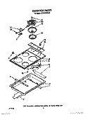 COOKTOP Diagram and Parts List for KEDS100WWH0  KitchenAid Range