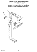 UPPER WASH AND RINSE PARTS, OPTIONAL PARTS (NOT INCLUDED) Diagram and Parts List for CDU650AWB37  Crosley Dishwasher