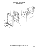CONTROL PANEL Diagram and Parts List for RM278BXV3  Whirlpool Microwave Oven Combo