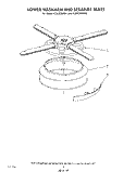 LOWER WASH ARM AND STRAINER Diagram and Parts List for KUDI220WWH1  KitchenAid Dishwasher