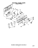 CONTROL PANEL Diagram and Parts List for RF3105XXW2  Whirlpool Range