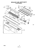 EXHAUST AND LIGHT Diagram and Parts List for MH6700XM1  Whirlpool Microwave