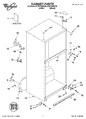 CABINET PARTS Diagram and Parts List for ET9FTKXKT03  Whirlpool Refrigerator