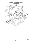 WASHER TOP AND LID Diagram and Parts List for LC4900XSW1  Whirlpool Washer