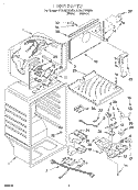 LINER Diagram and Parts List for RT21AKXGN01  Roper Refrigerator