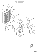 AIR FLOW Diagram and Parts List for 4KSRS22QFA02  KitchenAid Refrigerator