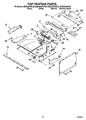 TOP VENTING PARTS Diagram and Parts List for KEMC308KSS03  KitchenAid Microwave Oven Combo